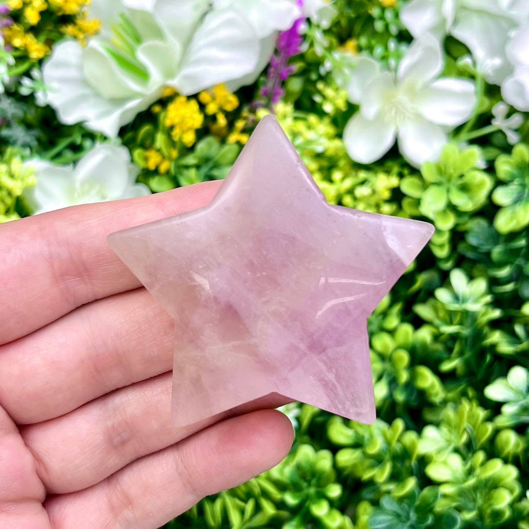 2 Inch Fluorite Star Carving D13
