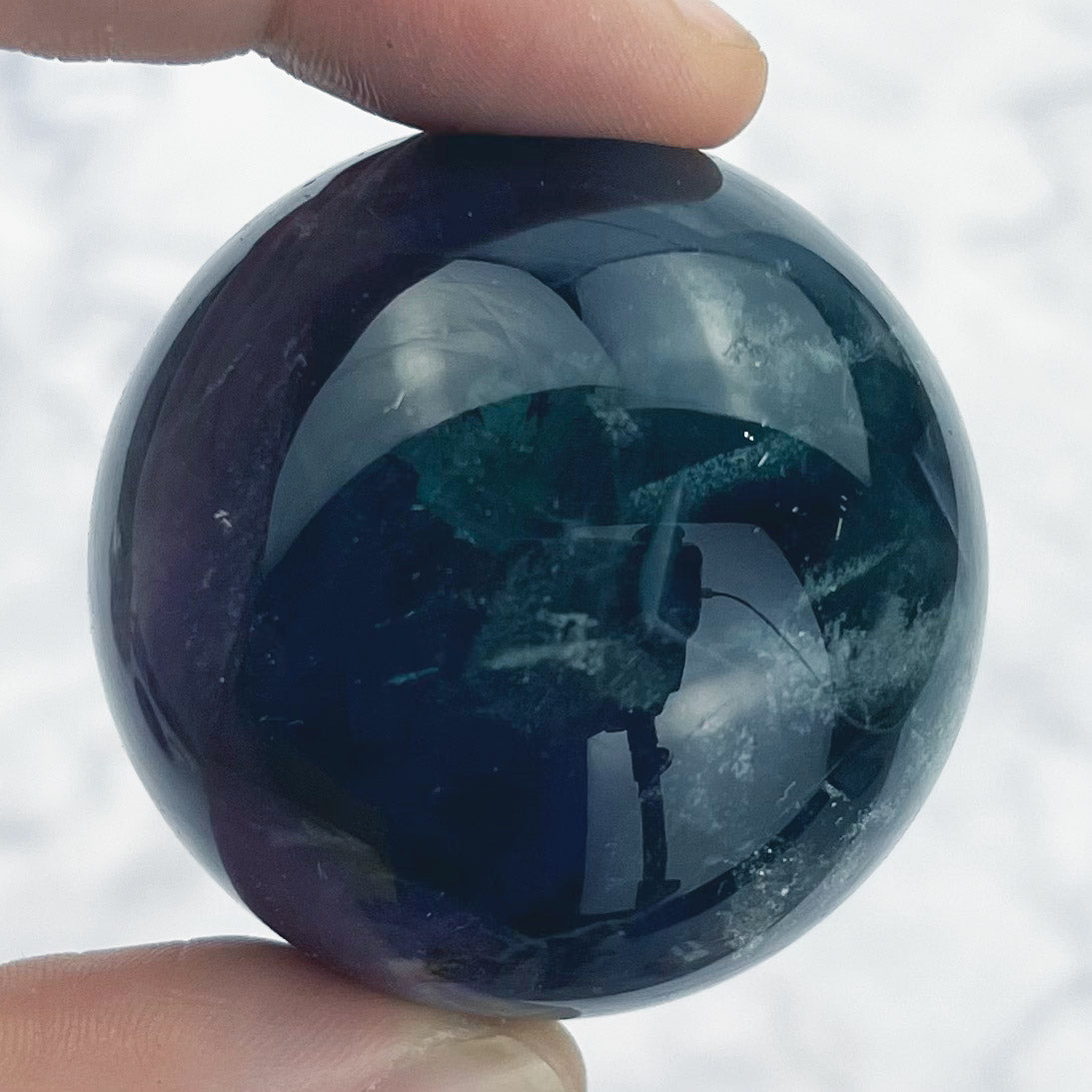 1.5 Inch Rainbow Fluorite Sphere N36