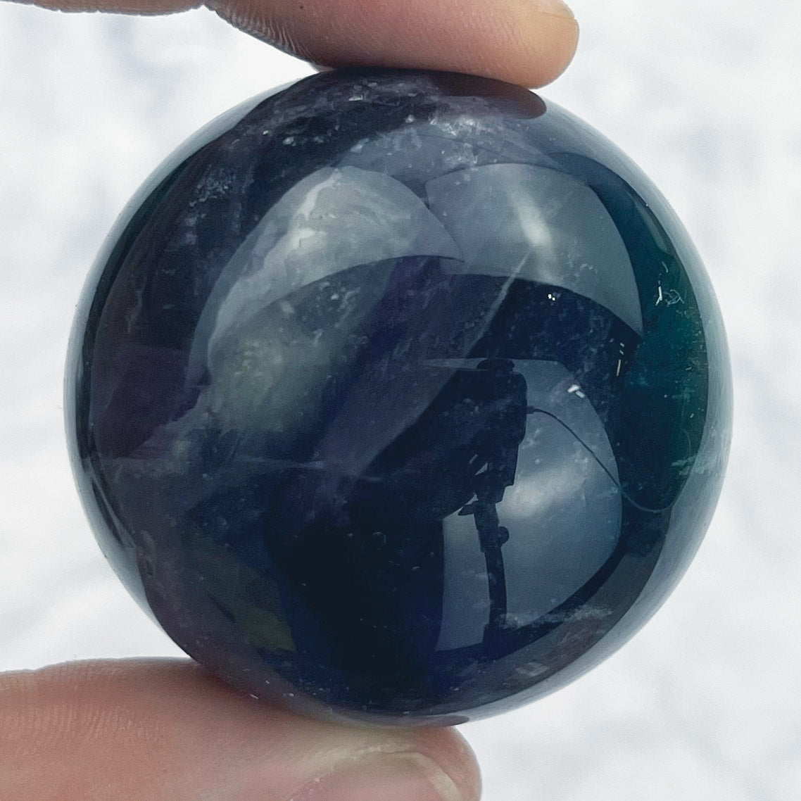 1.5 Inch Rainbow Fluorite Sphere N36