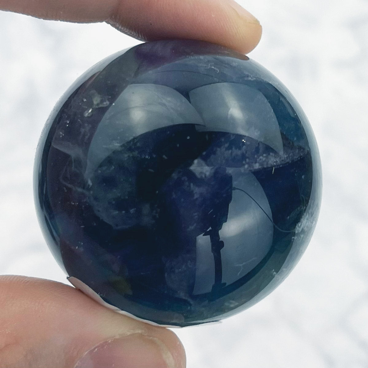 1.5 Inch Rainbow Fluorite Sphere N36