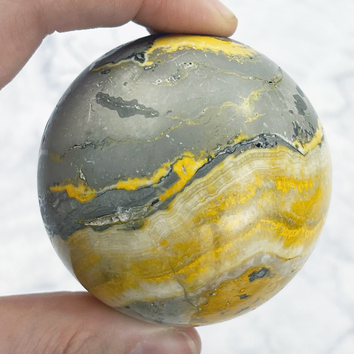 2.25 Inch Bumble Bee Jasper Sphere L219