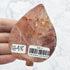 3 Inch Fire Quartz Leaf Carving H48