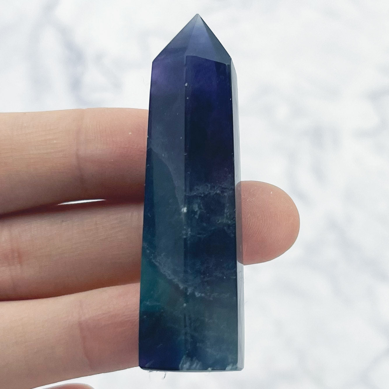 2.25 Inch Rainbow Fluorite Tower H14