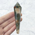 3.75 Inch Carnelian Moss Agate Wand C18