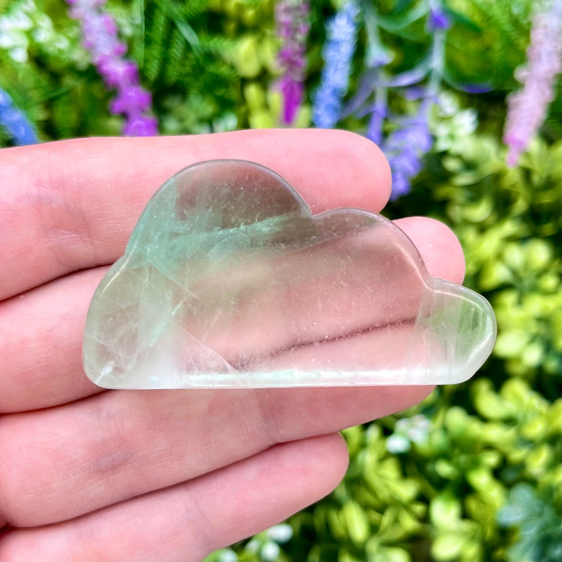 2 Inch Fluorite Cloud Carving W18