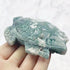 4 Inch Moss Agate Turtle Carving Y120