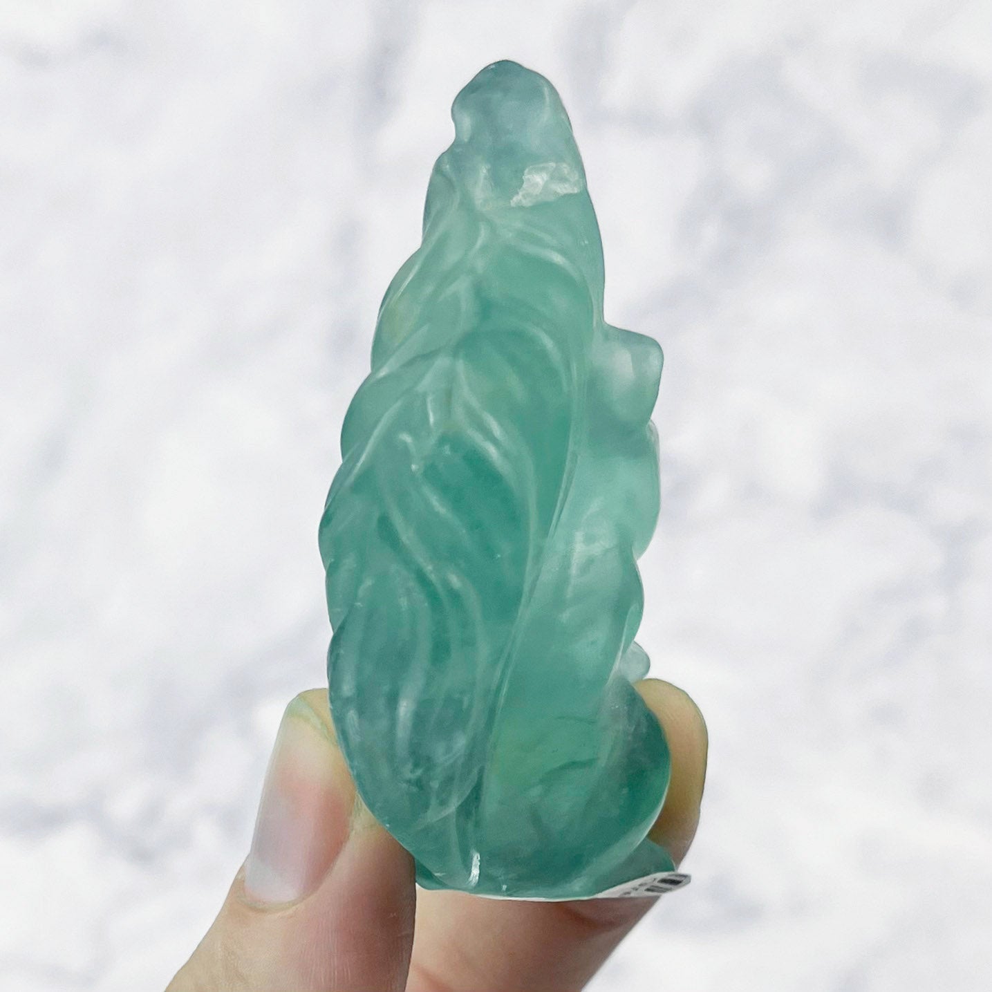 2.25 Inch Fluorite Squirrel Carving T22