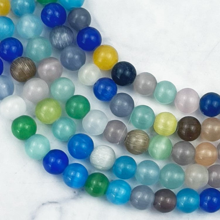 6mm Cat's Eye Bead Strand