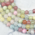 6mm Candy Heart Chalcedony Bead Strand