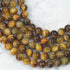 6mm Orange Tiger's Eye Bead Strand