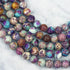 6mm Dyed Purple Impression Jasper Bead Strand