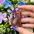 2 Inch Strawberry Quartz Wolf Carving K24