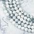 8mm Frosted Howlite Bead Strand V12