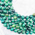 10mm Dyed Green Tiger's Eye Bead Strand A27