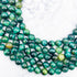 8mm Dyed Green Tiger's Eye Bead Strand W20