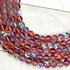 6mm Red Mermaid Glass Bead Strand N10