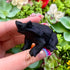 2 Inch Sandblasted Obsidian Horned Frog B36