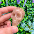 1.75 Inch Strawberry Quartz Skull L28