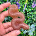 3.5 Inch Strawberry Quartz Snake D56