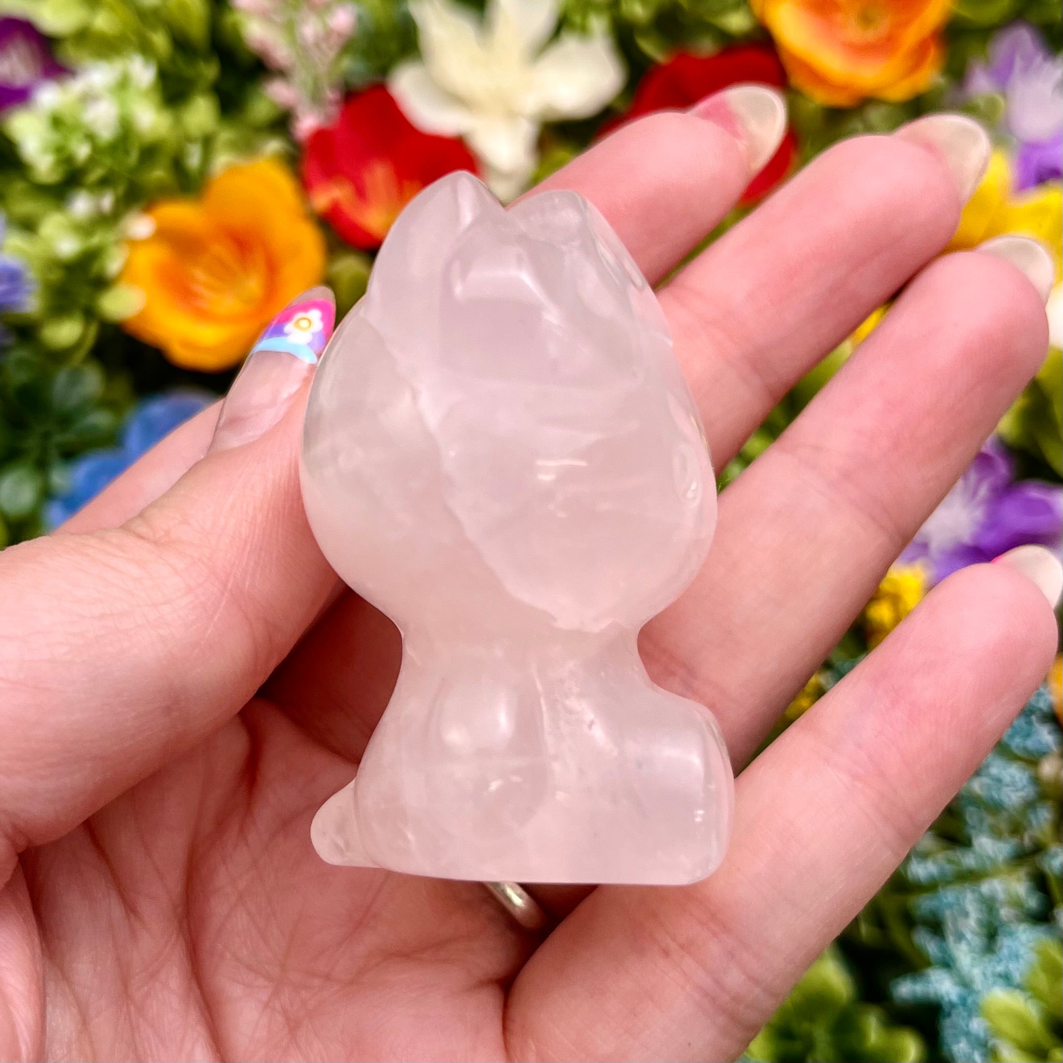 1.75 Inch Rose Quartz Hello Kitty J40