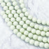 10mm Glow in the Dark Light Green Bead Half Strand