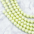 10mm Glow in the Dark Yellow Bead Half Strand