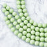 10mm Glow in the Dark Green Bead Half Strand