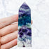 3.5 Inch Snowflake Fluorite Tower A24