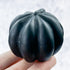 2 Inch Obsidian Pumpkin Skull Carving D26