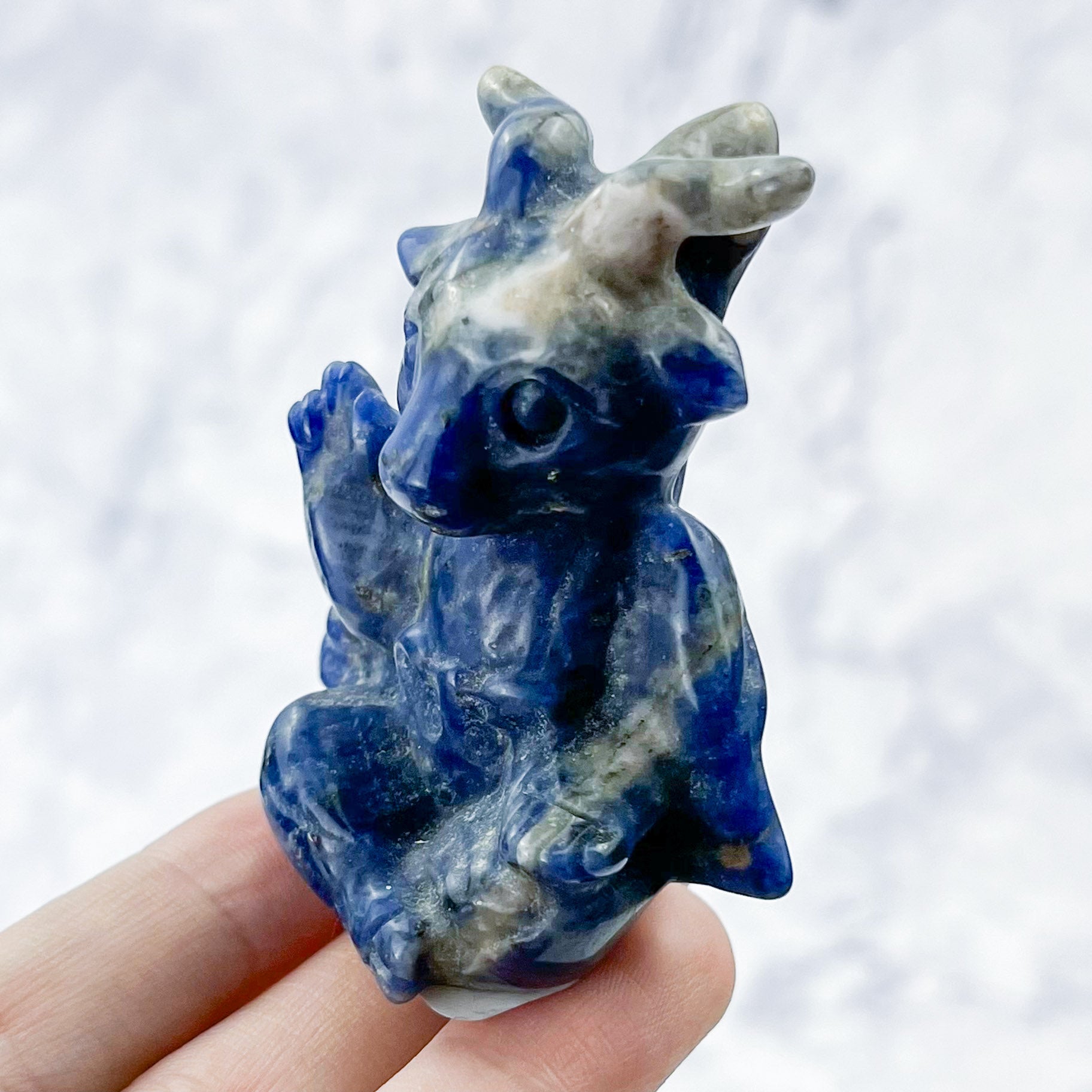 2.25 Inch Sodalite Baphomet Carving