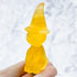 2.75 Inch Yellow Fluorite Witch Cat Carving E22