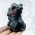 2.5 Inch Garnet in Arfvedsonite Cloaked Cat Carving R42