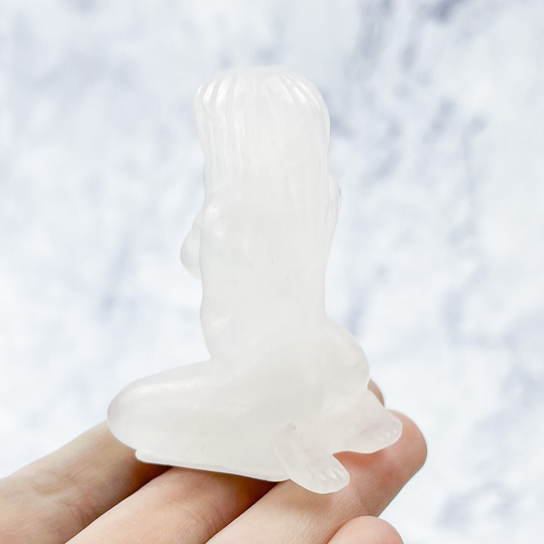 2.25 Inch Rose Quartz Goddess Body K56