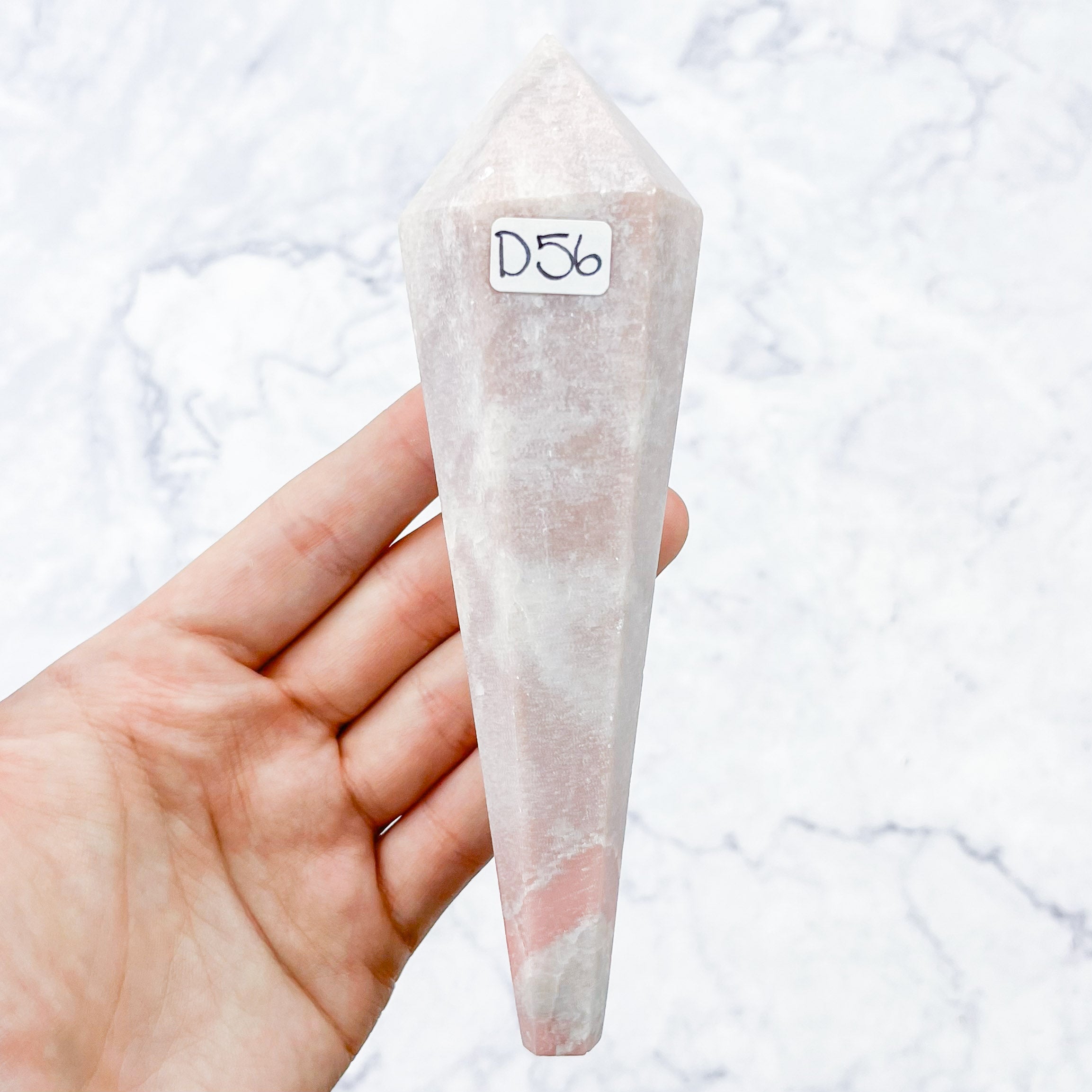 5.75 Inch Pink Opal Wand D56