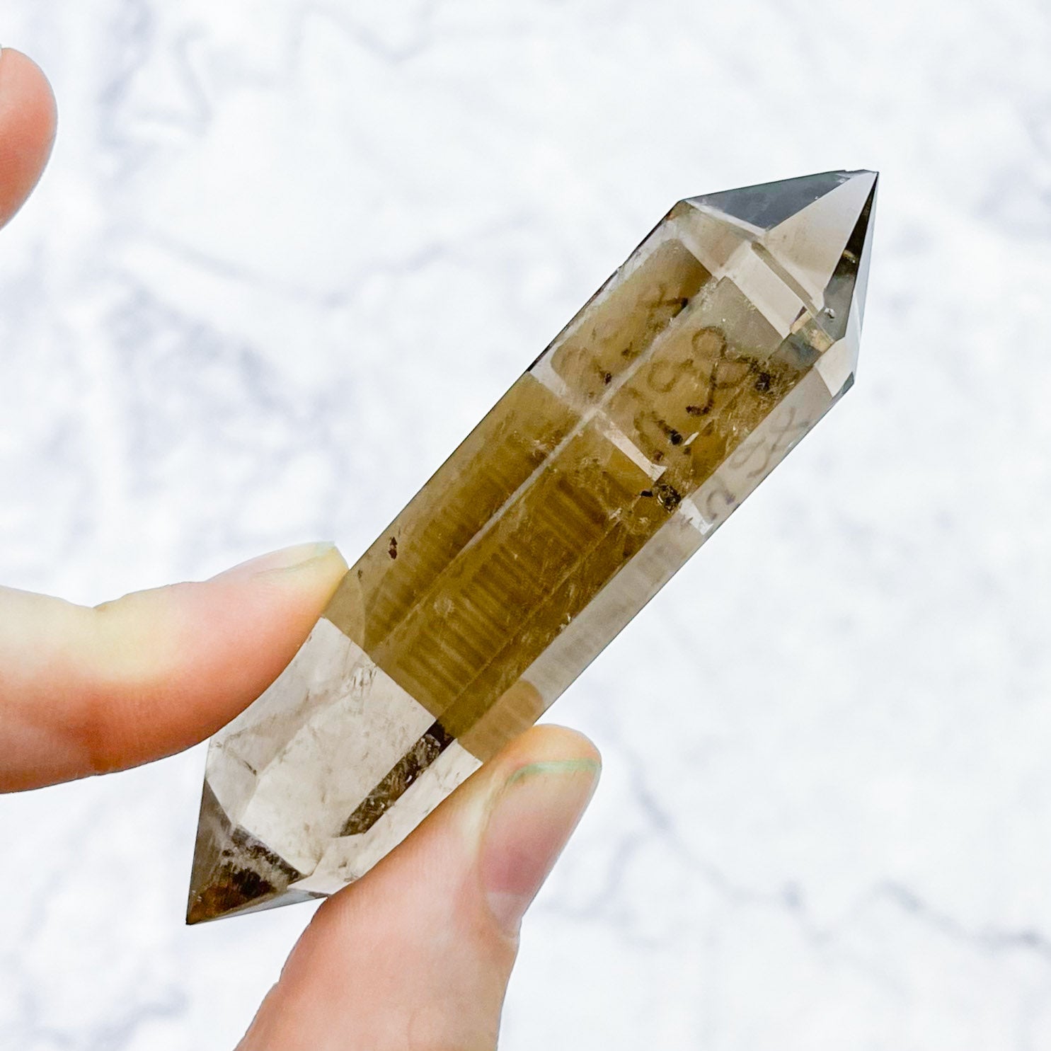 3.25 Inch Smoky Quartz Double Point Y28