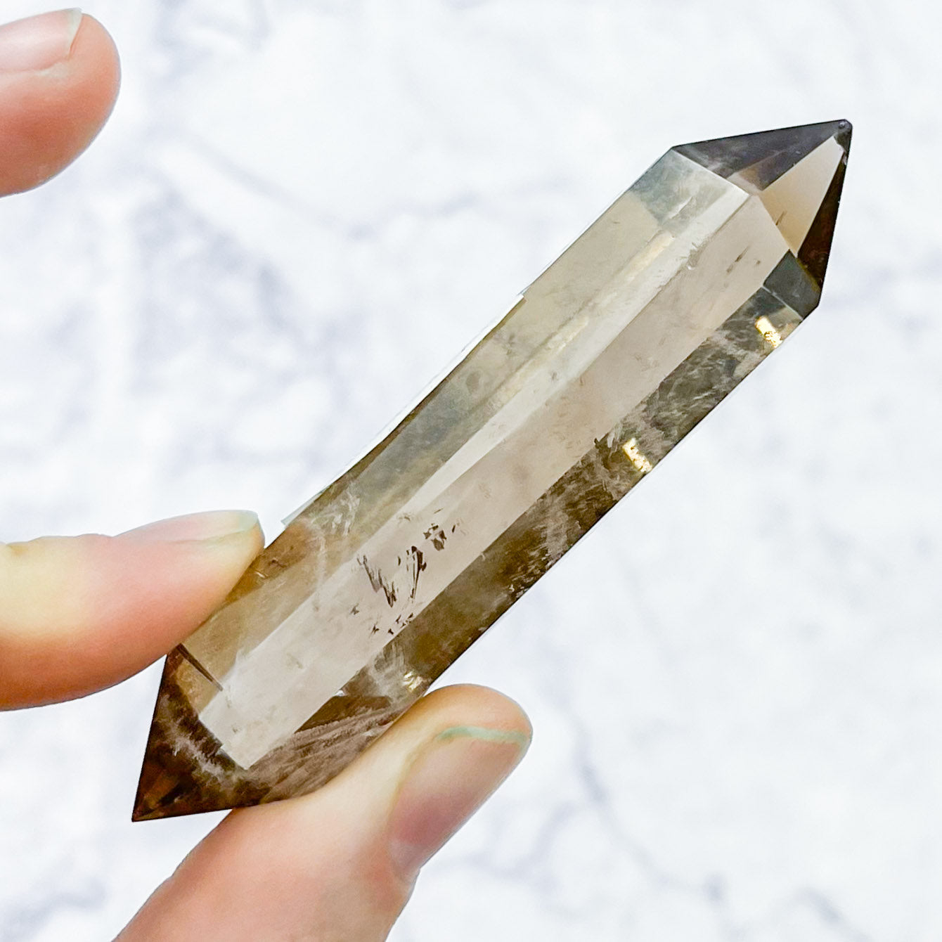 3.25 Inch Smoky Quartz Double Point Y28