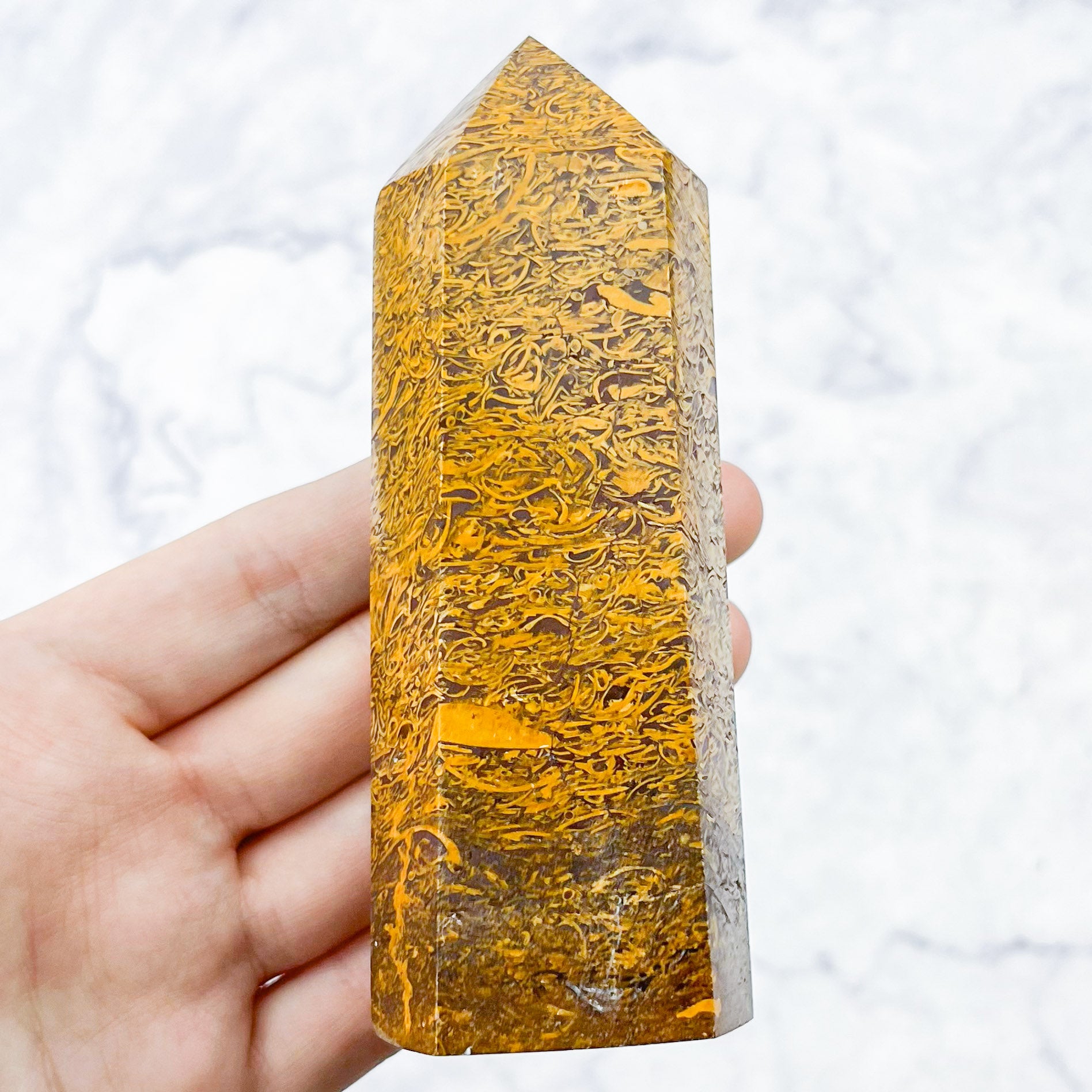 4.25 Inch Elephant Skin Jasper Tower F43