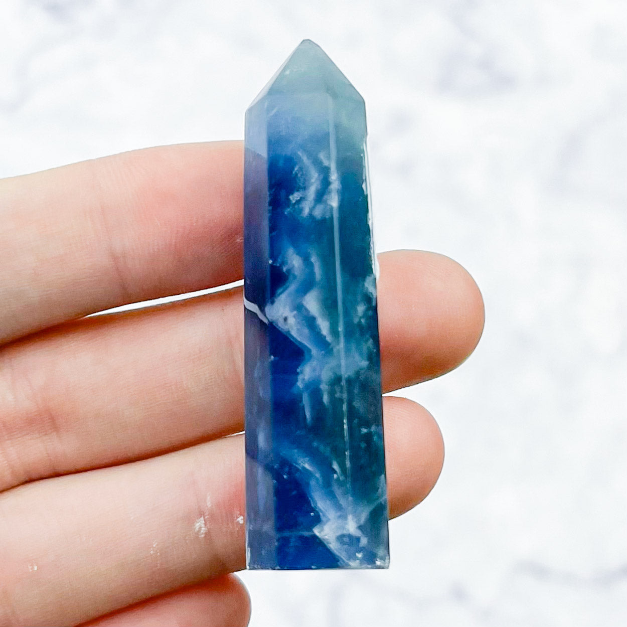2 Inch Blue Fluorite Tower M6