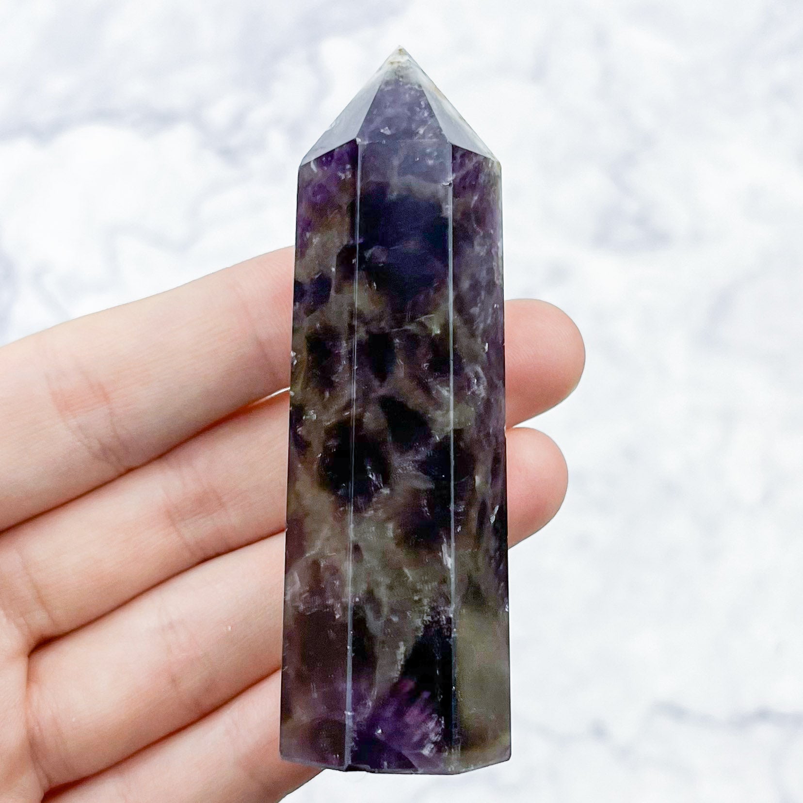 3 Inch Chevron Amethyst Tower P15