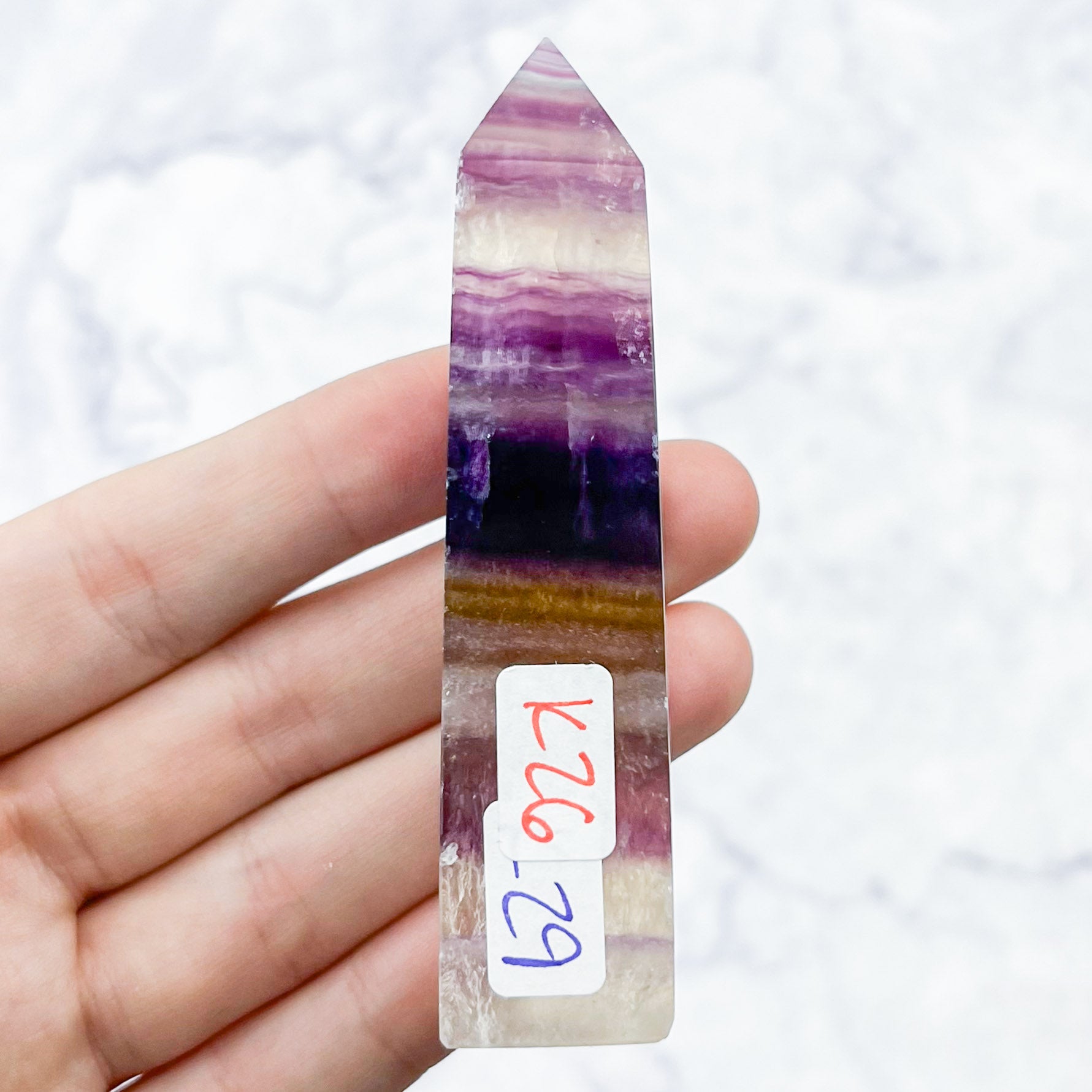 3.25 Inch Purple Fluorite Tower K26