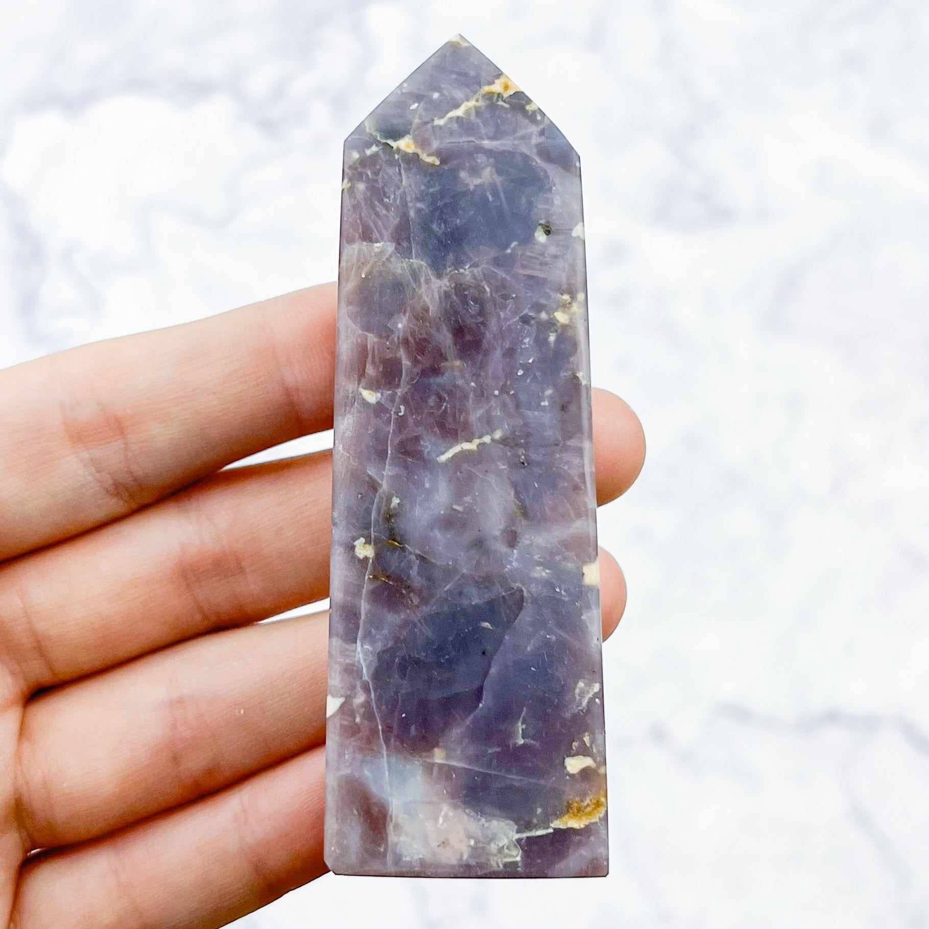 3.25 Inch Purple Rose Quartz Tower Q15