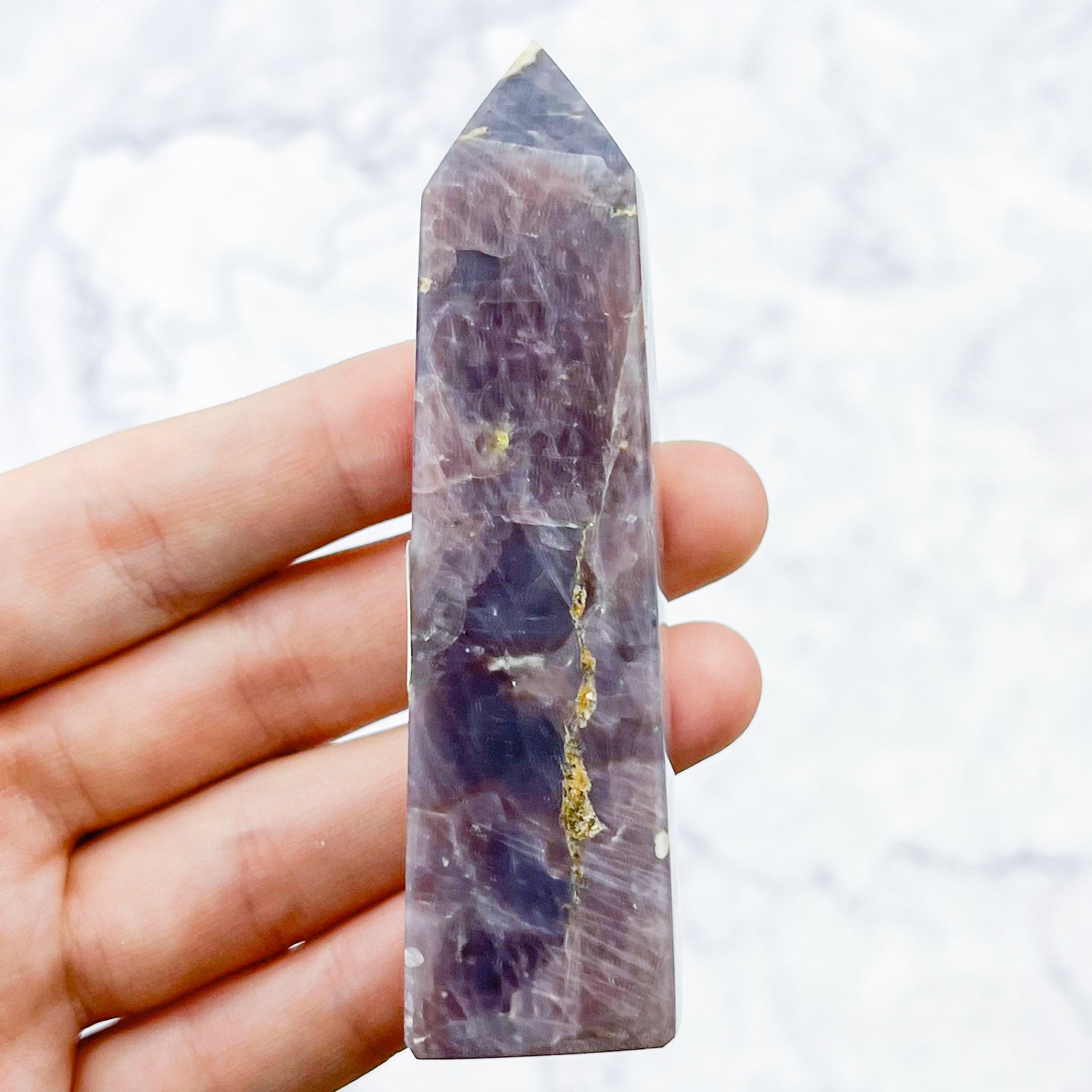 3.25 Inch Purple Rose Quartz Tower Q15