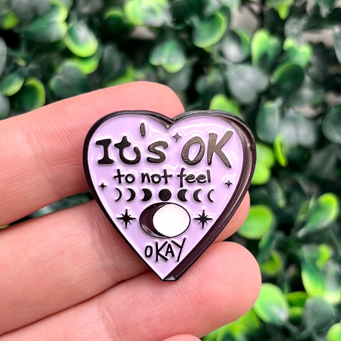 1 Inch Ouji Planchette Enamel Pin