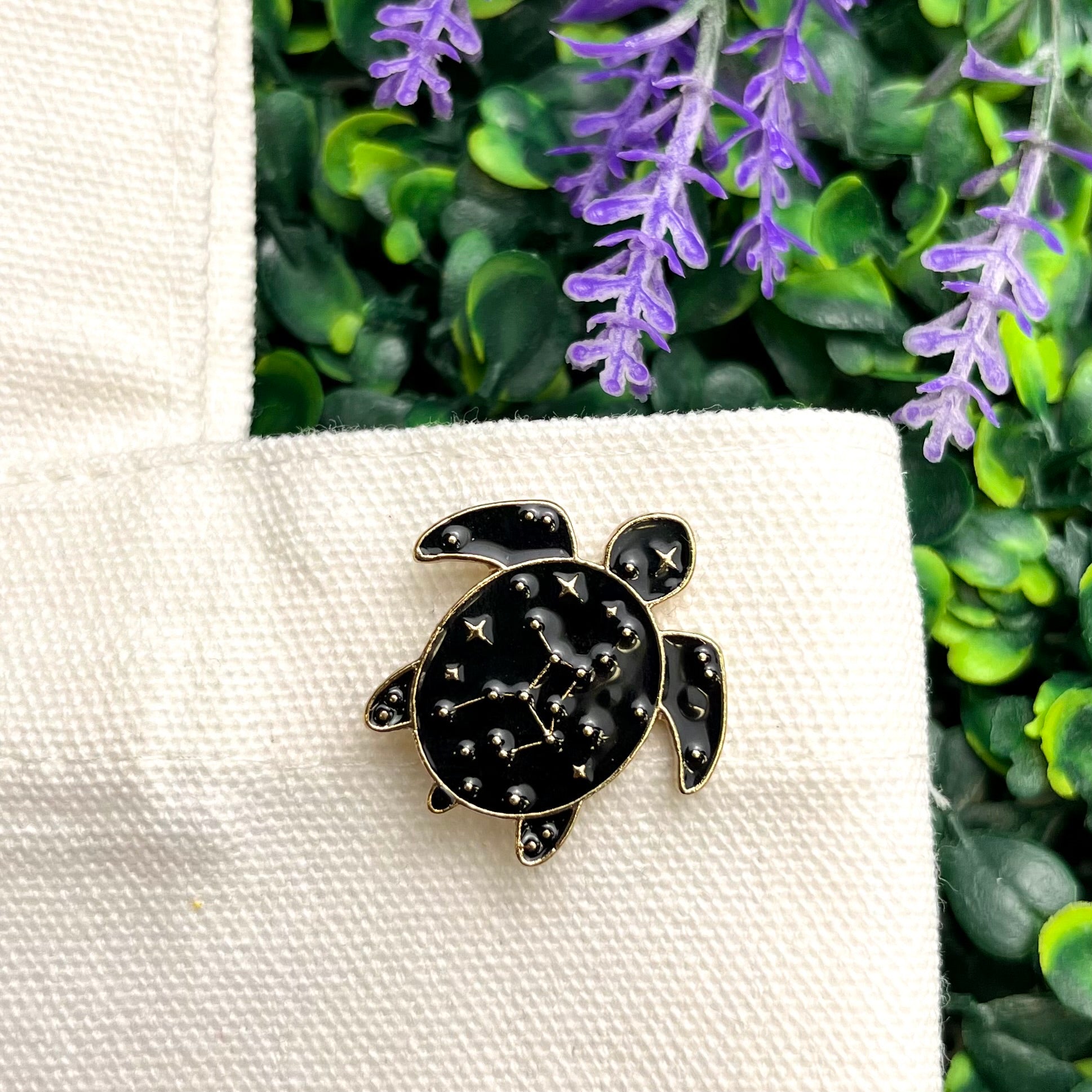 1 Inch Cosmic Turtle Enamel Pin