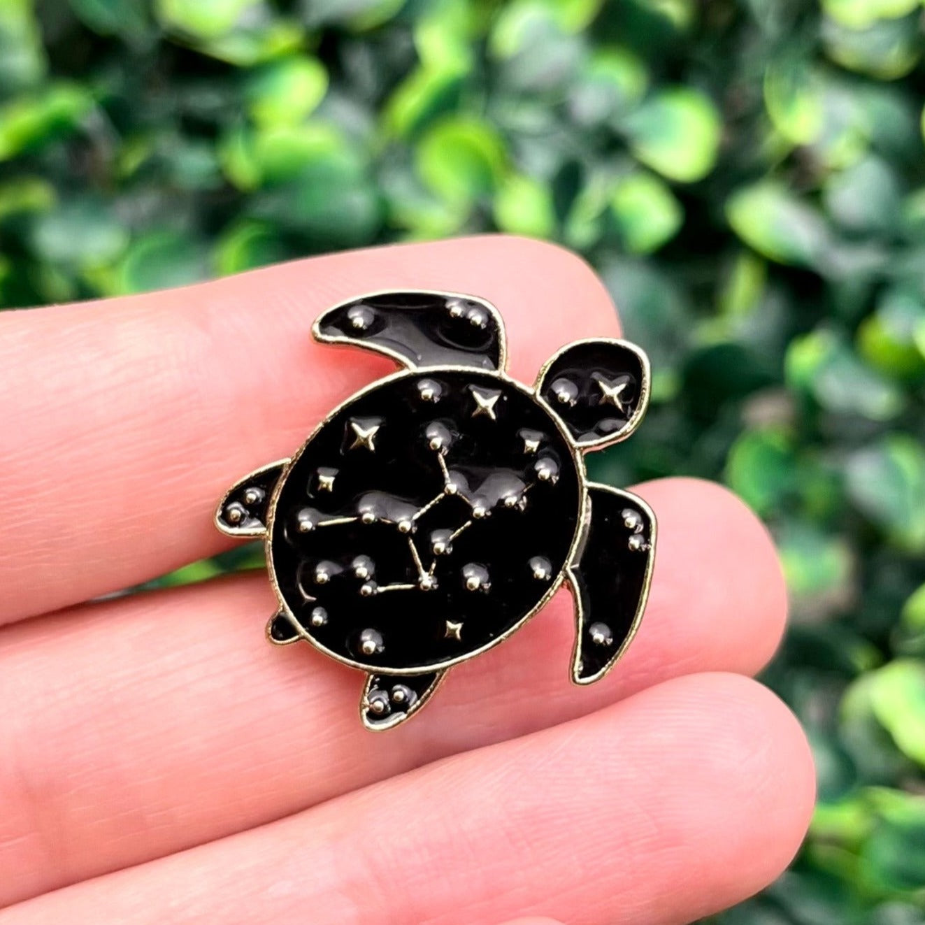 1 Inch Cosmic Turtle Enamel Pin