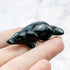 2 Inch Obsidian Platypus Carving D20