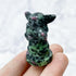 1.5 Inch Ruby in Zoisite Grogu Carving N18