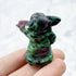 1.5 Inch Ruby in Zoisite Grogu Carving Q18