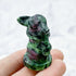 1.5 Inch Ruby in Zoisite Grogu Carving Q18