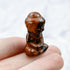 1 Inch Mahogany Obsidian Buddha Carving W10